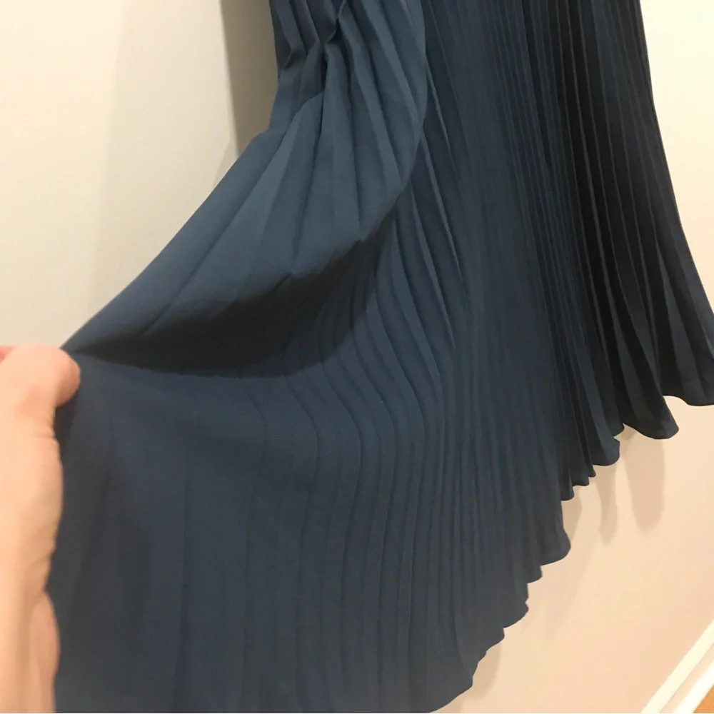Grace Karin Pleated Chiffon A-line Swing Midi Skirt (2XL) - Picture 6 of 10